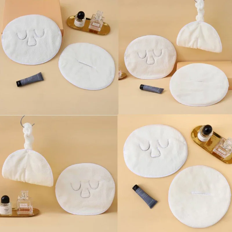 Luxury White Moisturizing Facial Towel for Beauty Salons - Image 4