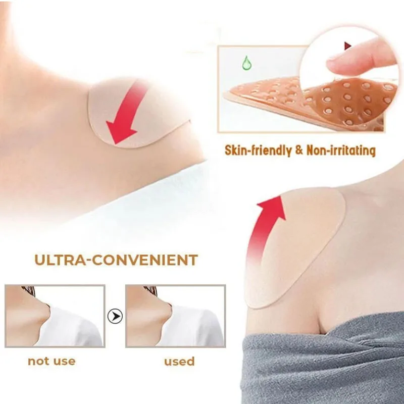 Silicone Shoulder Pads for Women - Invisible, Detachable, Breathable, and Reusable - Image 4